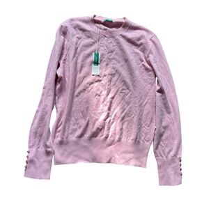 United Colors of Benetton Cotton Pink Long Sleeve Sweater.Size XL